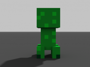 little creeper voxel 3D मॉडल