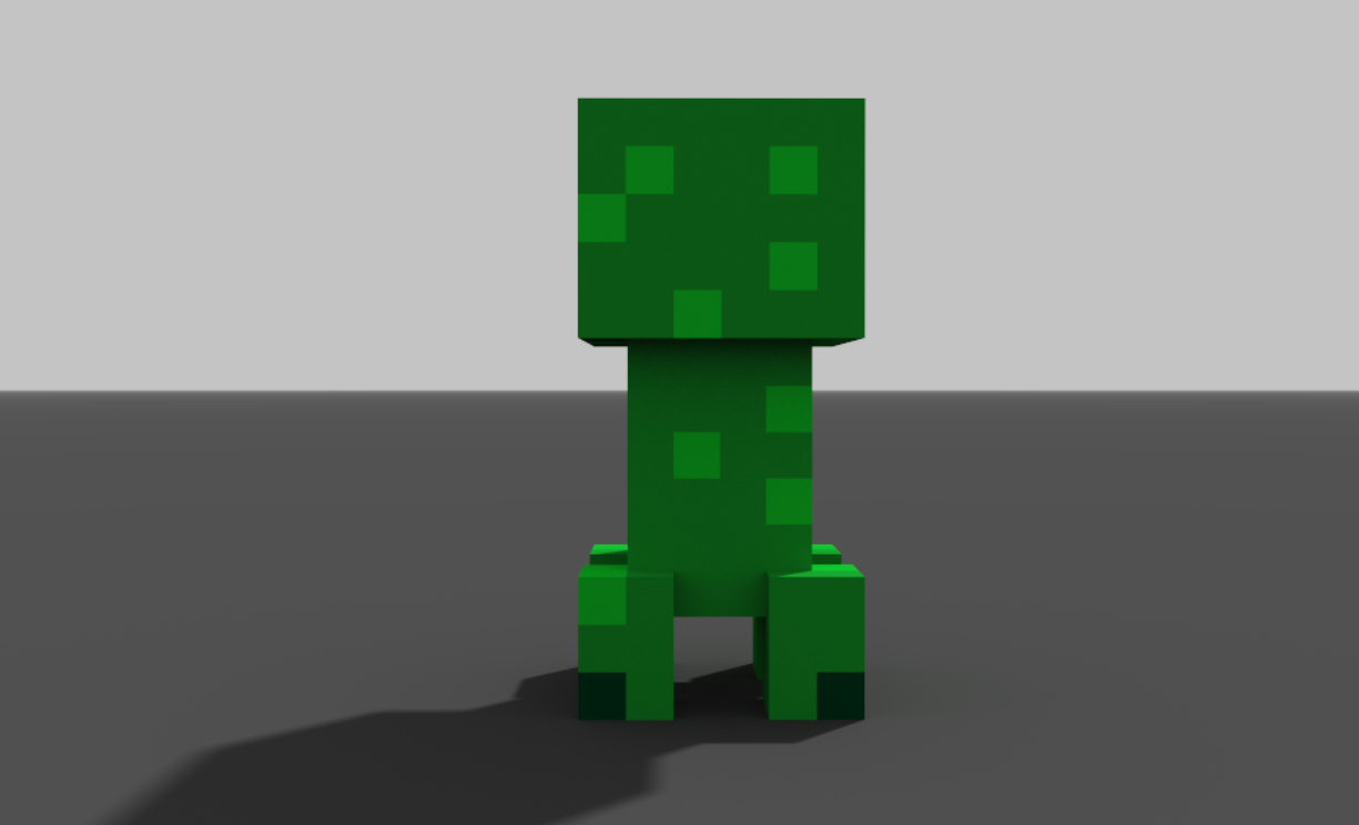 Minecraft Creeper, Creeper, grass, 3D Modeling png