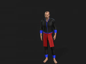 Hmong clothes and man 3D Model