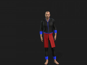 Hmong clothes and man 3D Model
