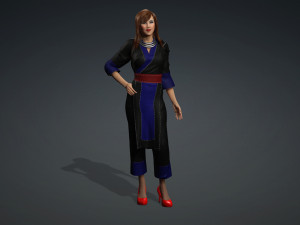 Nkauj hmong suit 3D Model
