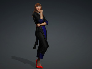 Nkauj hmong suit 3D Model