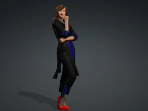 Nkauj hmong suit 3D Model