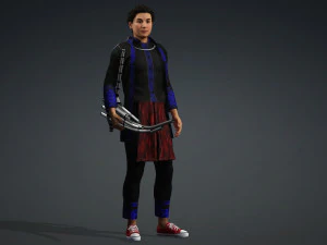 Nraug hmong suit 3D Model