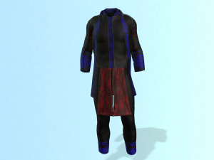 Nraug hmong suit Model 3D