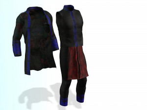 Nraug hmong suit Model 3D