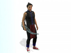 Nraug hmong suit Model 3D