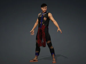 Pria malang cocok dengan Ntsuag Khaub Ncaw khaub hlab Model 3D