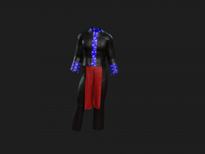 Clothes for hmong men 3D Model