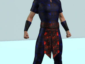 Hmong gelenekleri ve Aksiyon kıyafeti 3D Model