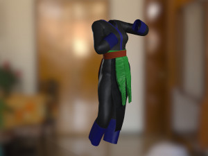 Hmong women clothes 3D Model