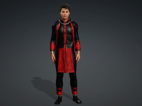 Hmong Boy Full body suit 3Dモデル