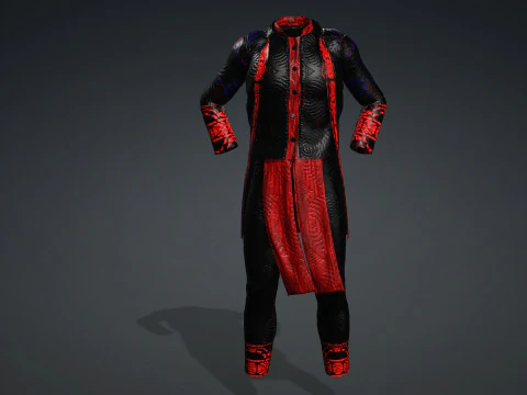 Hmong Boy Full body suit 3D Model