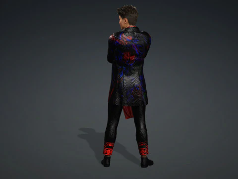 Hmong Boy Full body suit 3D Model