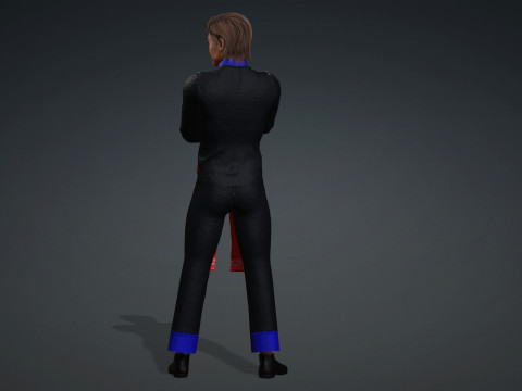 Boy full suit hmong suit 3D 模型
