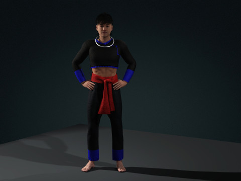 Nraug Hmon fashion 3D Модель