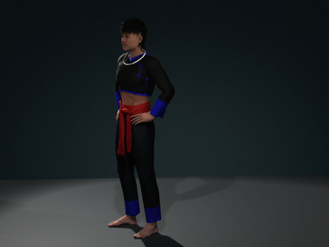 Nraug Hmon fashion 3D Модель