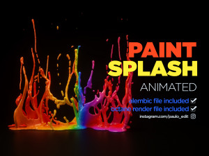 paint splash 3D 모델