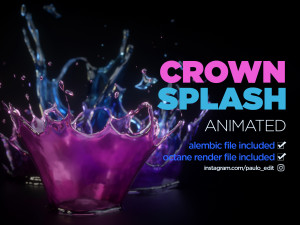 crown splash 3D 모델