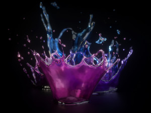 crown splash 3D 모델