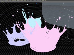 crown splash 3D 모델