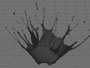 crown splash 3D 모델