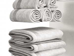 набор для ванной, часть 1 3D Модель