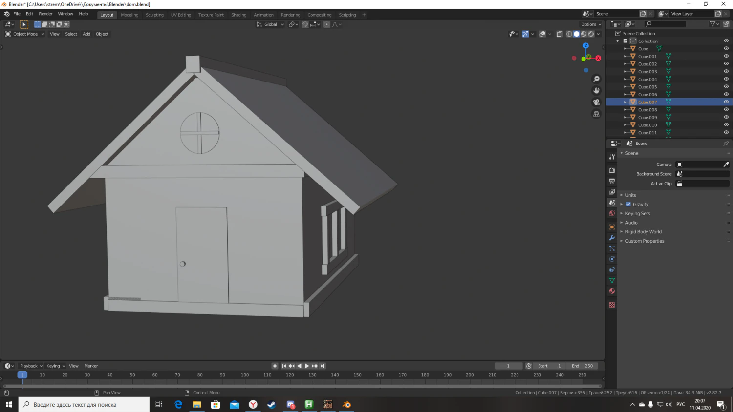 house 3D Model .c4d .max .obj .3ds .fbx .stl .blend 