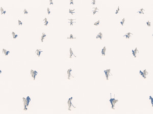 lowpoly people doing sports pack Modelo 3D