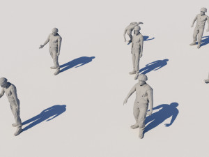 lowpoly workers pack Modelo 3D