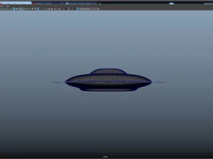 ufo rigged and animated 3D Model