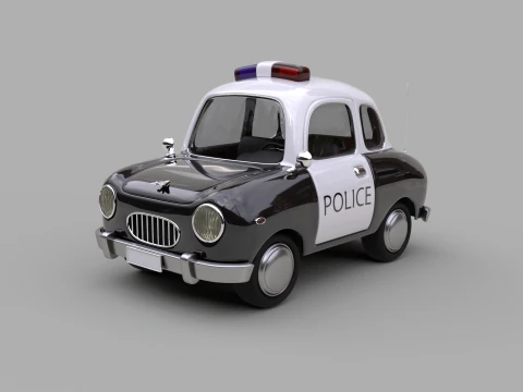 Cartoon Car Pack 3D Model