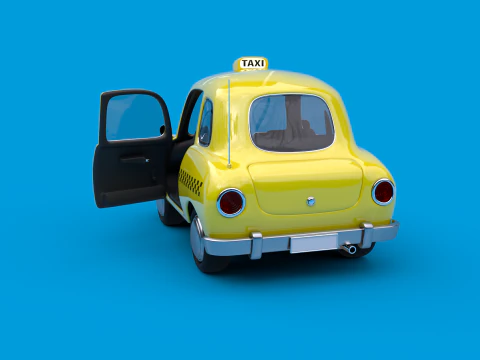 Cartoon Car Pack 3D Model