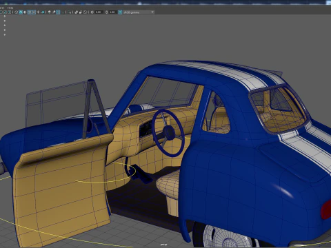 Cartoon Car Pack 3D Model