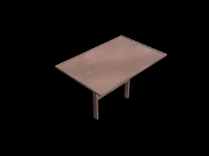 table metal street 01 3D Model