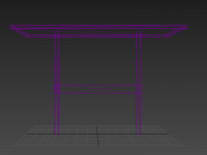 table metal street 01 Modelo 3D
