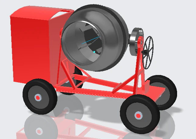 mixing machine 3D Model .c4d .max .obj .3ds .fbx .stl .blend 