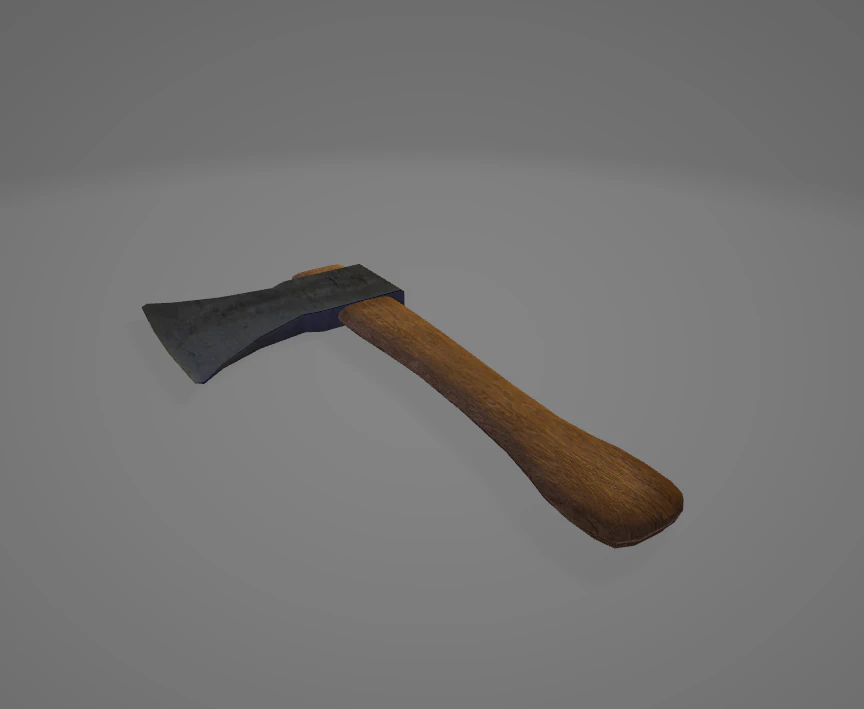 simple axe 3D Model .c4d .max .obj .3ds .fbx .stl .blend 