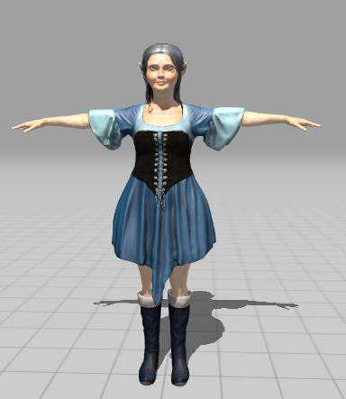 elf women 3D Model .c4d .max .obj .3ds .fbx .stl .blend 