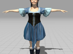 donne elfe Modello 3D