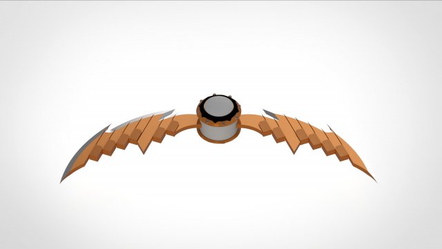 pumpkin bomb with razors 3d print model 3D 打印模型 .c4d .max .obj .3ds .fbx .stl .blend 