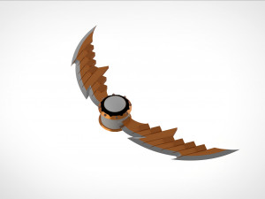 pumpkin bomb with razors 3d print model 3D 打印模型