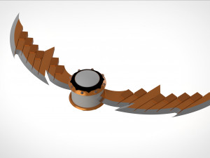 pumpkin bomb with razors 3d print model 3D 打印模型