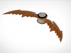 pumpkin bomb with razors 3d print model 3D 打印模型