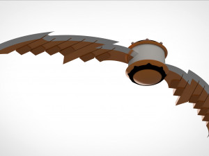 pumpkin bomb with razors 3d print model 3D 打印模型
