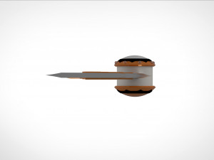 pumpkin bomb with razors 3d print model 3D 打印模型