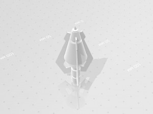 the hawkeye arrowhead 4 from the movie avengers age of ultron 3D-Druckmodell