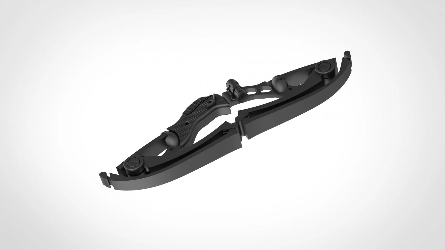 collapsible hawkeye bow 3d print model 3D Print Model .c4d .max .obj .3ds .fbx .stl .blend 