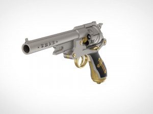 revolver from the movie van helsing 2004 3d print model 3D Print Model