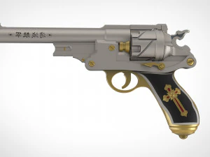 revolver from the movie van helsing 2004 3d print model 3D Print Model
